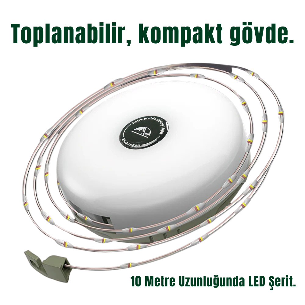 3’ü 1 Arada Şarjlı 10M LED Işık